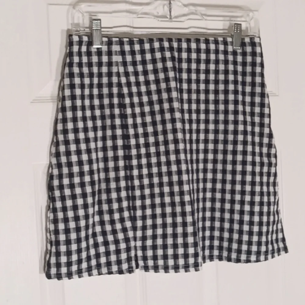 gingham linen blend American Eagle   Mini Skirt